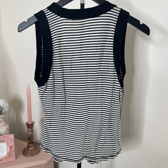 Project Social T Black and White Striped Tank Top - Picture 5 of 6